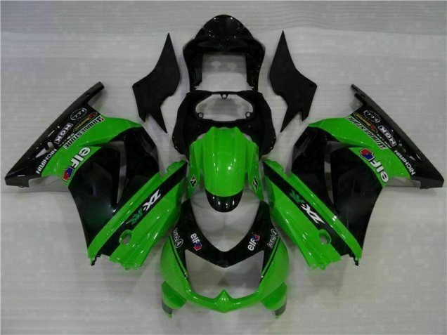 Custom 2008-2012 Black Green Kawasaki EX250 Motorcylce Fairings Custom 2008-2012 Black Green Kawasaki EX250 Motorcylce Fairings