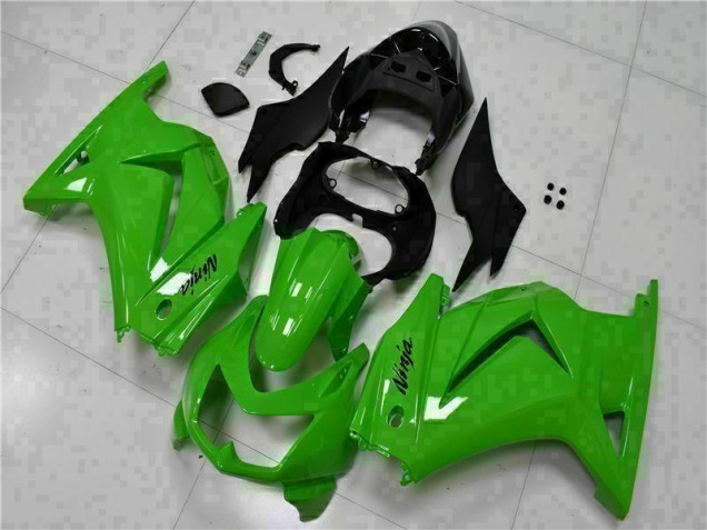 Custom 2008-2012 Green Black Ninja Kawasaki EX250 Motorcycle Fairing Kits Custom 2008-2012 Green Black Ninja Kawasaki EX250 Motorcycle Fairing Kits