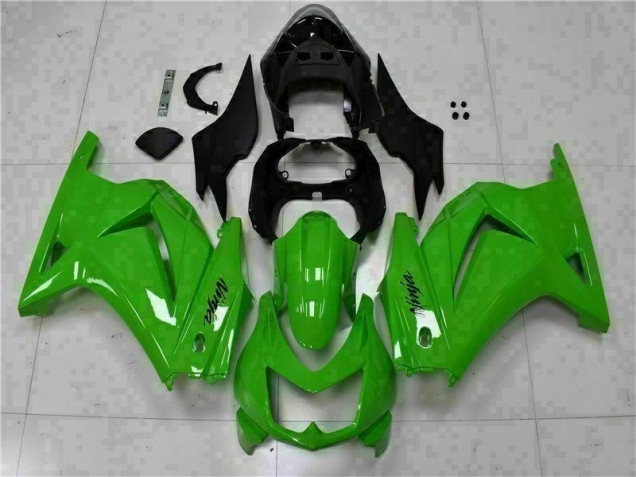 Custom 2008-2012 Green Black Ninja Kawasaki EX250 Motorcycle Fairing Kits Custom 2008-2012 Green Black Ninja Kawasaki EX250 Motorcycle Fairing Kits