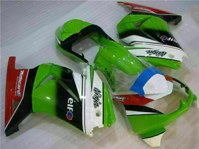 Custom 2008-2012 White Green Black Ninja Kawasaki EX250 Motorbike Fairing Custom 2008-2012 White Green Black Ninja Kawasaki EX250 Motorbike Fairing