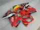 Custom 2008-2012 Red Yellow Kawasaki EX250 Motorcycle Fairing Kit