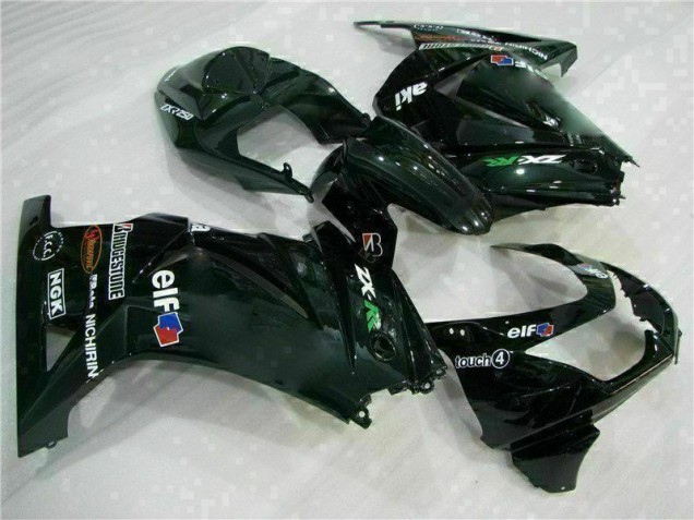 Custom 2008-2012 Black Kawasaki EX250 Bike Fairings Custom 2008-2012 Black Kawasaki EX250 Bike Fairings