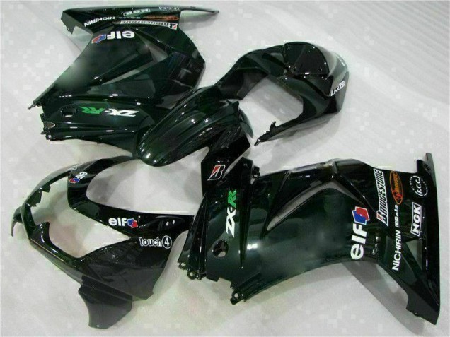 Custom 2008-2012 Black Kawasaki EX250 Bike Fairings Custom 2008-2012 Black Kawasaki EX250 Bike Fairings