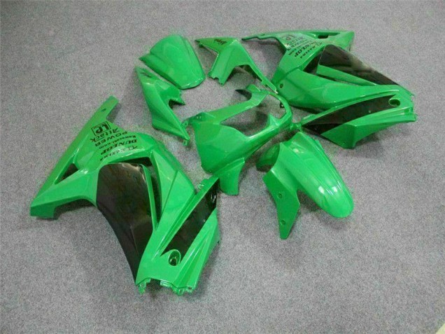 Custom 2008-2012 Green Kawasaki EX250 Bike Fairings