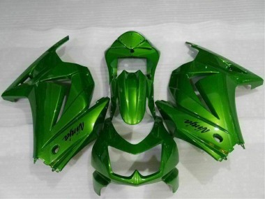 Aftermarket 2008-2012 Green Ninja Kawasaki EX250 Motor Bike Fairings