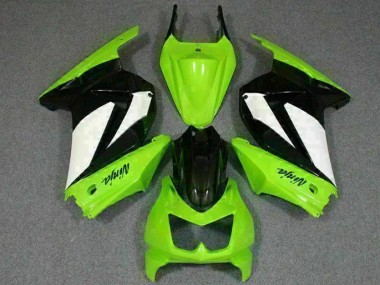 Custom 2008-2012 Green Black Ninja Kawasaki EX250 Replacement Motorcycle Fairings