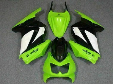 Aftermarket 2008-2012 Green Black Ninja Kawasaki EX250 Replacement Motorcycle Fairings