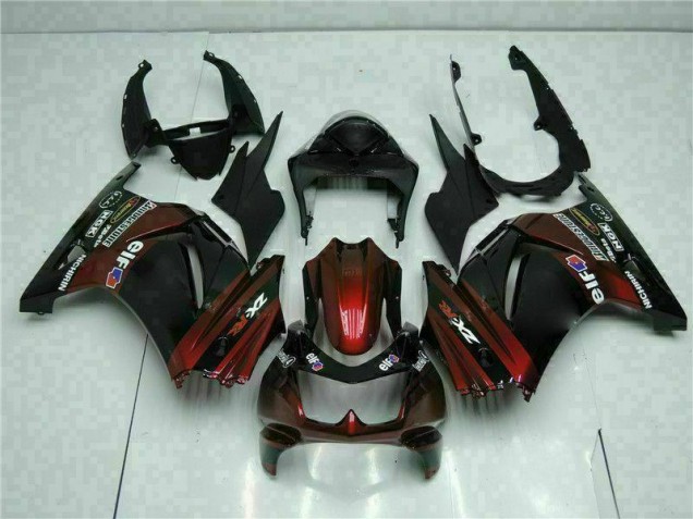 Custom 2008-2012 Black Kawasaki EX250 Bike Fairing Kit