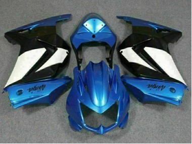 Aftermarket 2008-2012 Blue White Black Ninja Kawasaki EX250 Motorbike Fairing Kits