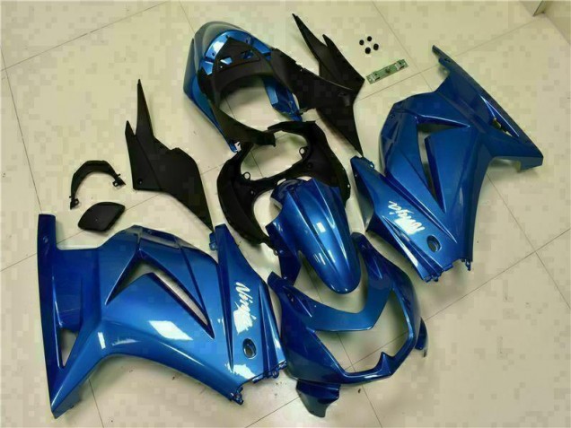 Custom 2008-2012 Blue Black White Ninja Kawasaki EX250 Moto Fairings Custom 2008-2012 Blue Black White Ninja Kawasaki EX250 Moto Fairings