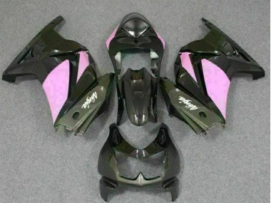 Aftermarket 2008-2012 Black Pink Ninja Kawasaki EX250 Motorcycle Replacement Fairings