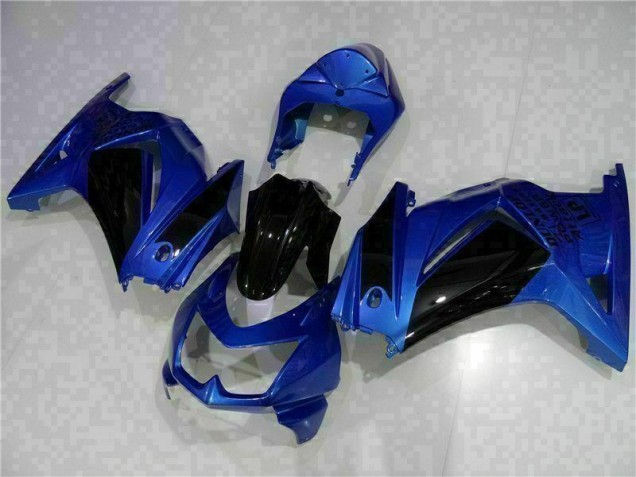 Custom 2008-2012 Blue Black Kawasaki EX250 Replacement Fairings Custom 2008-2012 Blue Black Kawasaki EX250 Replacement Fairings