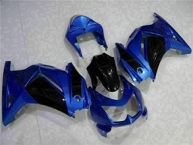 Custom 2008-2012 Blue Black Kawasaki EX250 Replacement Fairings Custom 2008-2012 Blue Black Kawasaki EX250 Replacement Fairings