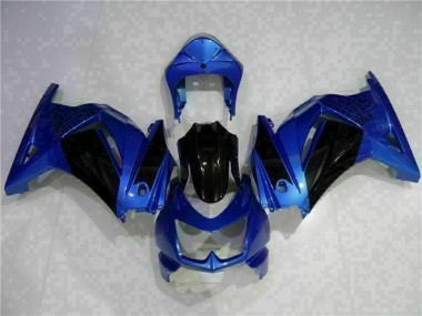 Custom 2008-2012 Blue Black Kawasaki EX250 Replacement Fairings