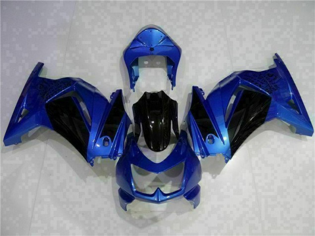 Custom 2008-2012 Blue Black Kawasaki EX250 Replacement Fairings Custom 2008-2012 Blue Black Kawasaki EX250 Replacement Fairings