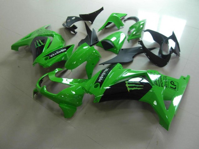 Aftermarket 2008-2012 New Green Monster Kawasaki ZX250R Motorbike Fairings