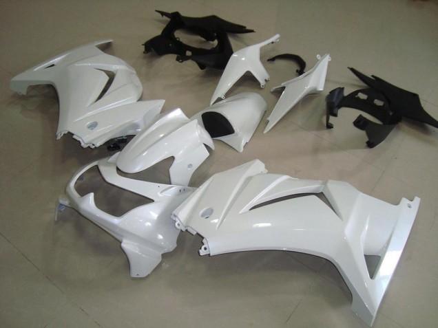 Custom 2008-2012 Pearl White Kawasaki ZX250R Motorcycle Fairings Kits Custom 2008-2012 Pearl White Kawasaki ZX250R Motorcycle Fairings Kits