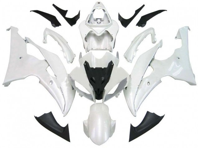 Custom 2008-2016 Pearl White Yamaha YZF R6 Bike Fairings Custom 2008-2016 Pearl White Yamaha YZF R6 Bike Fairings