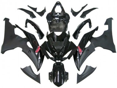 Custom 2008-2016 Contrast Black R6 Yamaha YZF R6 Bike Fairing Kit