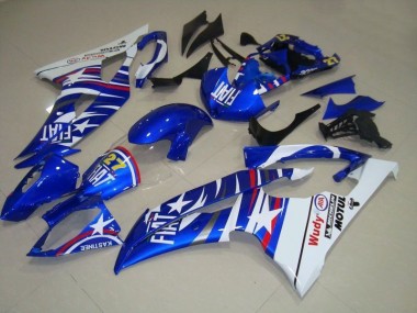 Custom 2008-2016 Blue White Fiat 27 Red Wudy Yamaha YZF R6 Motorcycle Fairings Kits