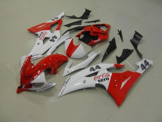 Custom 2008-2016 White Red Coca Cola Zero 44 Yamaha YZF R6 Motorcycle Replacement Fairings Custom 2008-2016 White Red Coca Cola Zero 44 Yamaha YZF R6 Motorcycle Replacement Fairings