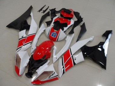 Custom 2008-2016 Red White Black Yamaha YZF R6 Motorcyle Fairings
