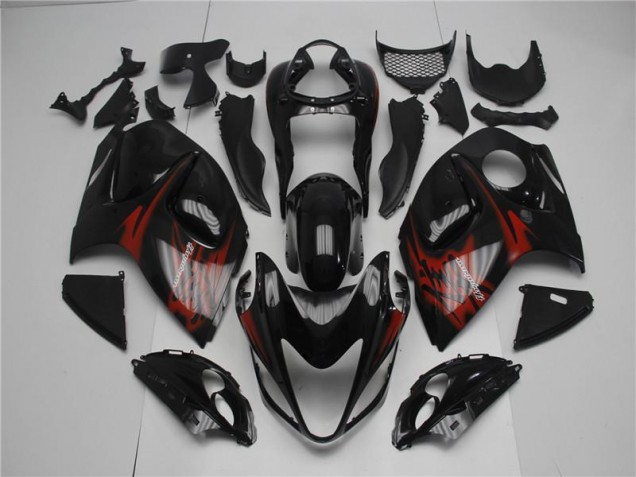 Custom 2008-2019 Black Red Suzuki GSXR 1300 Hayabusa Motor Bike Fairings Custom 2008-2019 Black Red Suzuki GSXR 1300 Hayabusa Motor Bike Fairings