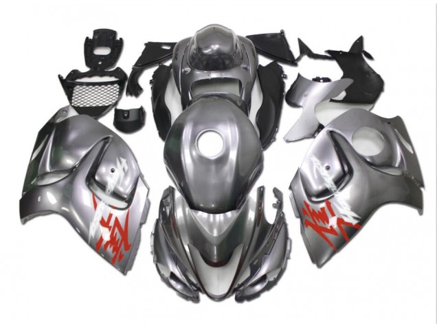 Custom 2008-2019 Silver Suzuki GSXR 1300 Hayabusa Motor Fairings Custom 2008-2019 Silver Suzuki GSXR 1300 Hayabusa Motor Fairings