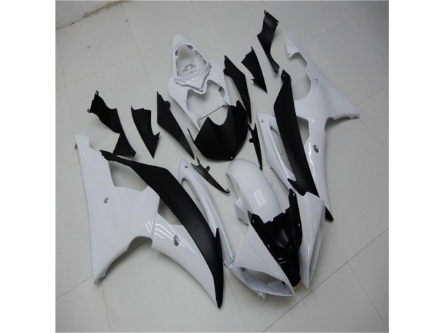 Custom 2008-2016 White Black Yamaha YZF R6 Bike Fairings & Bodywork Custom 2008-2016 White Black Yamaha YZF R6 Bike Fairings & Bodywork