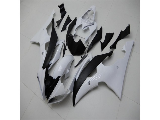 Custom 2008-2016 White Black Yamaha YZF R6 Bike Fairings & Bodywork Custom 2008-2016 White Black Yamaha YZF R6 Bike Fairings & Bodywork