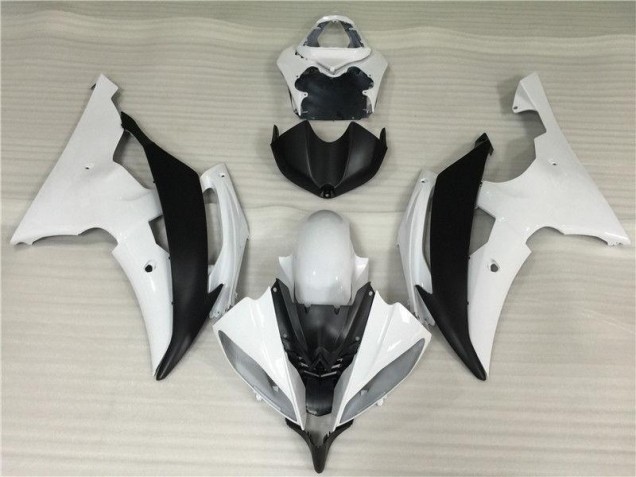Custom 2008-2016 White Black Yamaha YZF R6 Bike Fairings & Bodywork Custom 2008-2016 White Black Yamaha YZF R6 Bike Fairings & Bodywork