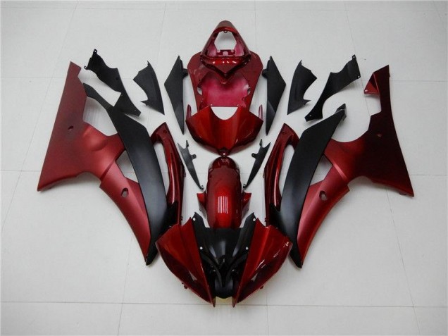 Custom 2008-2016 Red Black Yamaha YZF R6 Bike Fairing Kit Custom 2008-2016 Red Black Yamaha YZF R6 Bike Fairing Kit