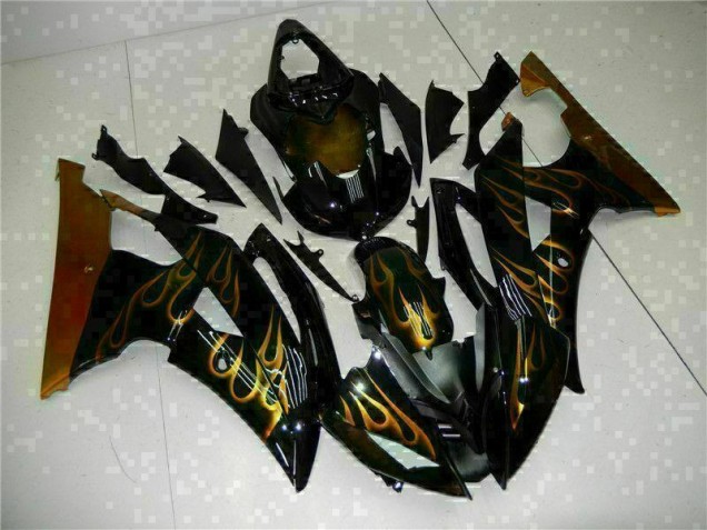 Custom 2008-2016 Black Yamaha YZF R6 Replacement Fairings Custom 2008-2016 Black Yamaha YZF R6 Replacement Fairings