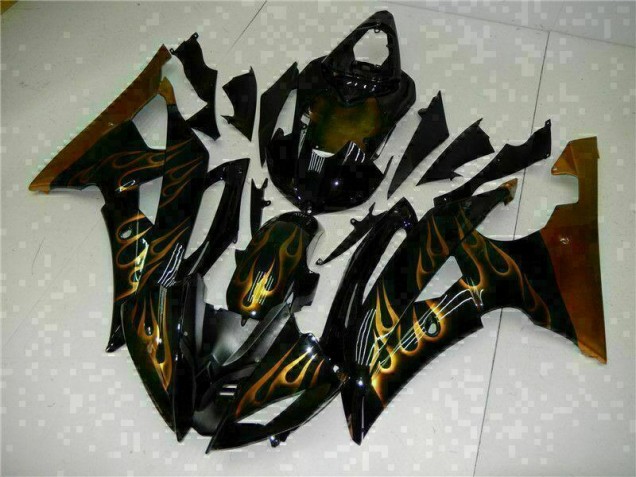 Custom 2008-2016 Black Yamaha YZF R6 Replacement Fairings Custom 2008-2016 Black Yamaha YZF R6 Replacement Fairings