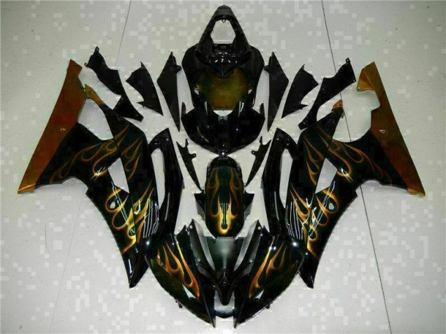 Custom 2008-2016 Black Yamaha YZF R6 Replacement Fairings Custom 2008-2016 Black Yamaha YZF R6 Replacement Fairings