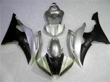 Custom 2008-2016 Silver Black Yamaha YZF R6 Motor Fairings
