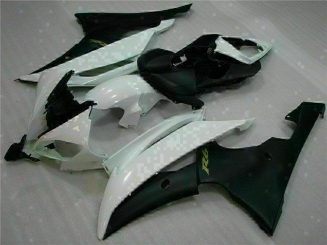 Custom 2008-2016 White Black Yamaha YZF R6 Motorcycle Fairings & Bodywork Custom 2008-2016 White Black Yamaha YZF R6 Motorcycle Fairings & Bodywork