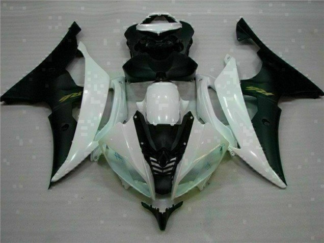 Custom 2008-2016 White Black Yamaha YZF R6 Motorcycle Fairings & Bodywork Custom 2008-2016 White Black Yamaha YZF R6 Motorcycle Fairings & Bodywork