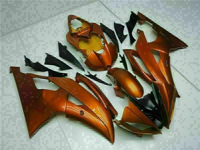 Custom 2008-2016 Orange Yamaha YZF R6 Bike Fairings Custom 2008-2016 Orange Yamaha YZF R6 Bike Fairings