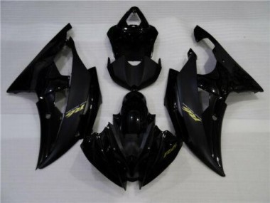 Custom 2008-2016 Glossy Matte Black Yamaha YZF R6 Motorcycle Fairings Kits