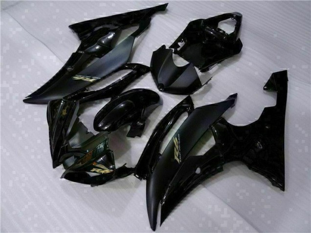 Custom 2008-2016 Black Yamaha YZF R6 Moto Fairings Custom 2008-2016 Black Yamaha YZF R6 Moto Fairings