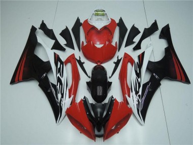Custom 2008-2016 Red White Yamaha YZF R6 Motorcyle Fairings