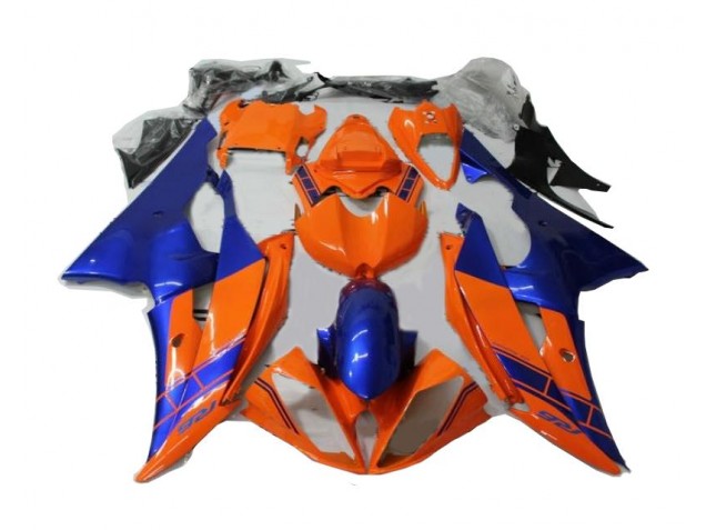 Custom 2008-2016 Orange Blue Yamaha YZF R6 Replacement Fairings Custom 2008-2016 Orange Blue Yamaha YZF R6 Replacement Fairings