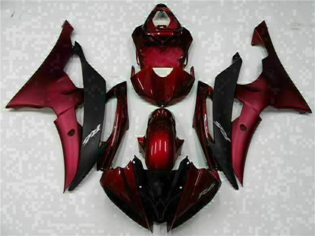 Custom 2008-2016 Red Black Yamaha YZF R6 Motorcylce Fairings Custom 2008-2016 Red Black Yamaha YZF R6 Motorcylce Fairings