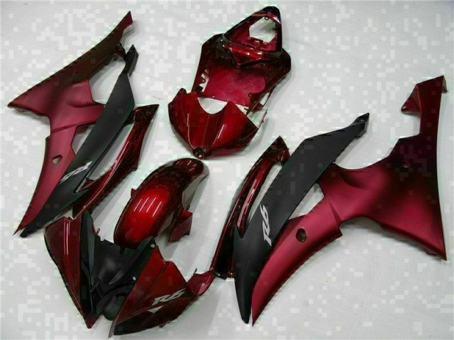 Custom 2008-2016 Red Black Yamaha YZF R6 Motorcylce Fairings Custom 2008-2016 Red Black Yamaha YZF R6 Motorcylce Fairings