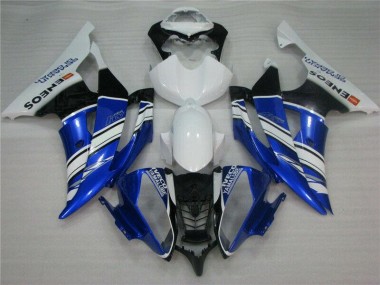 Custom 2008-2016 Blue White Yamaha YZF R6 Motorcycle Fairing