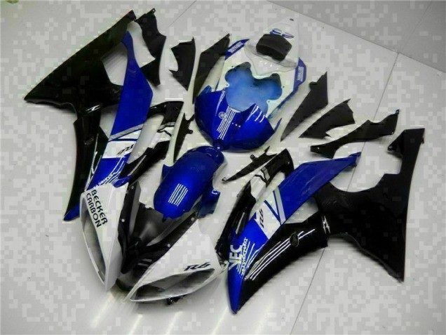 Custom 2008-2016 Blue Black Yamaha YZF R6 Motorcycle Fairing Kit Custom 2008-2016 Blue Black Yamaha YZF R6 Motorcycle Fairing Kit