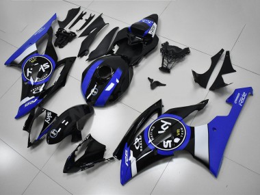 Custom 2008-2016 Blue Black Yamaha YZF R6 Bike Fairings