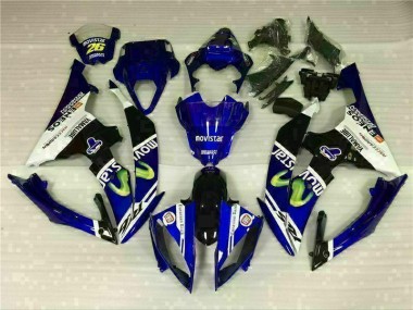 Custom 2008-2016 White Blue Yamaha YZF R6 Motor Bike Fairings