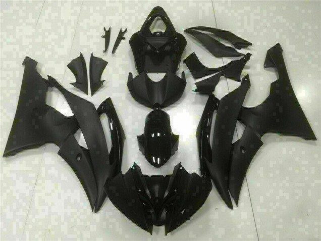 Custom 2008-2016 Black Yamaha YZF R6 Replacement Motorcycle Fairings Custom 2008-2016 Black Yamaha YZF R6 Replacement Motorcycle Fairings